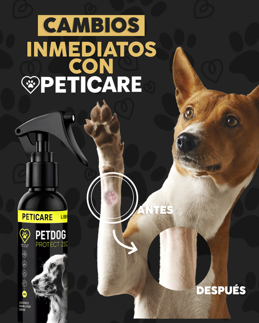 Peticare protec tópico 🐶 Protege La Piel De Bacterias, Elimina Sarna y Ácaros🐕🐈